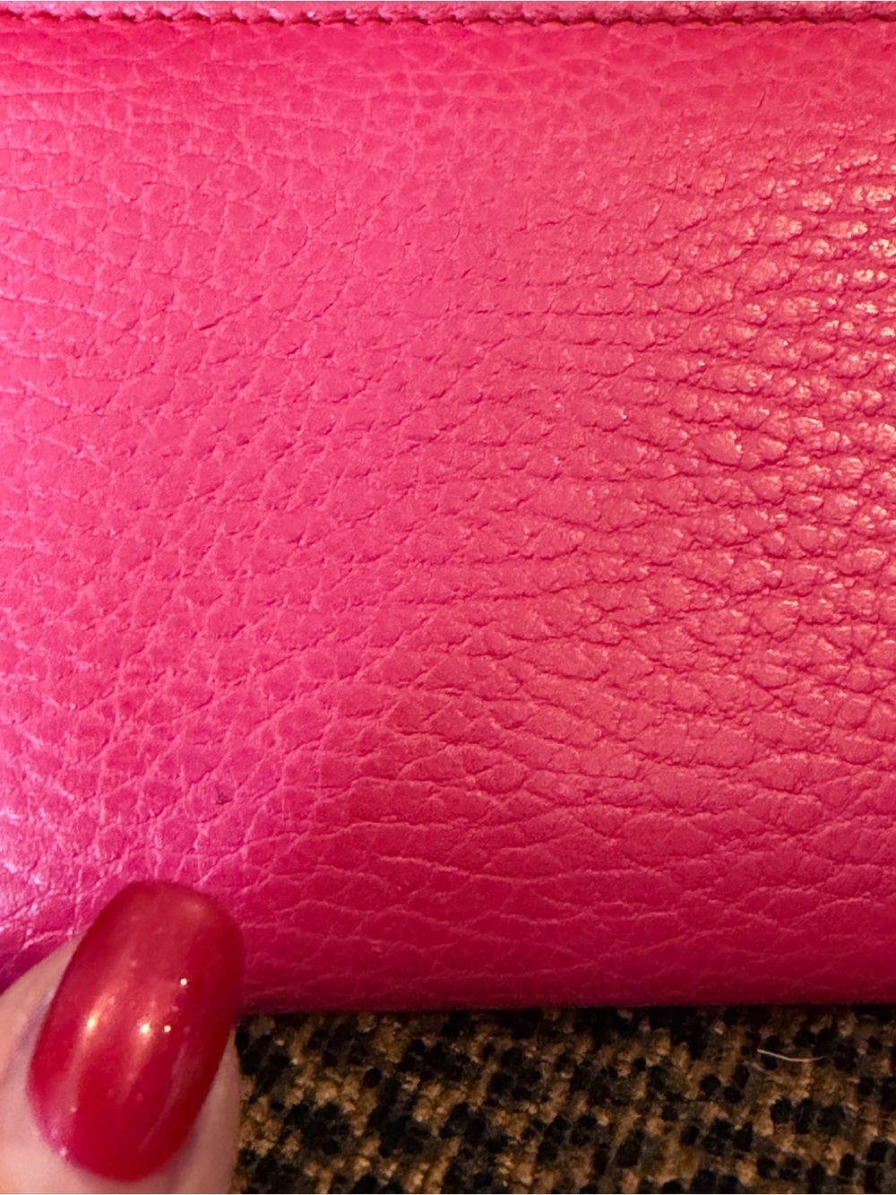 Gucci Hot Pink Leather Zip Around Compact Wallet with Gold Hardware and COA - Picture 12 of 17